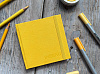 Скетчбук для для маркеров и графики Inkberry 10х10 см 48 л 160 г, белая бумага, желтый