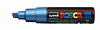 Маркер UNI "POSCA" PC-8K, до 8,0 мм, наконечник скошенный, цвет синий металлик