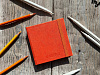 Скетчбук для для маркеров и графики Inkberry 10х10 см 48 л 160 г, белая бумага, оранжевый