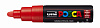 Маркер UNI "POSCA" PC-7M, 4,5-5,5 мм, наконечник пулевидный, цвет красный