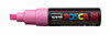 Маркер UNI "POSCA" PC-8K, до 8,0 мм, наконечник скошенный, цвет флуоресцентно-розовый