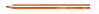 Карандаш чернографитный Stabilo "Trio" HB, корпус оранжевый  