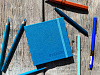 Скетчбук для для маркеров и графики Inkberry 10х10 см 48 л 160 г, белая бумага, синий