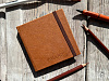 Скетчбук для для маркеров и графики Inkberry 10х10 см 48 л 160 г, белая бумага, коричневый